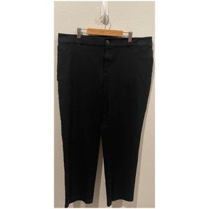 CHICO'S Cropped Cotton Black Pants